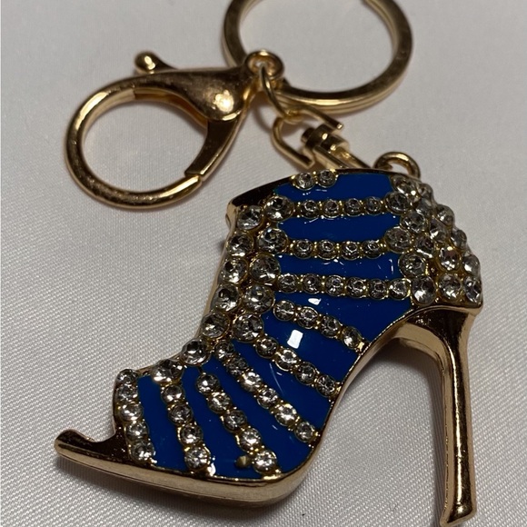 Accessories - Blue and Gold Women's Shoe Purse Charm